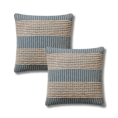 Throw Pillow Loloi - Angela Rose - Sophia PAR0017 Blue - Pillow Set Loloi