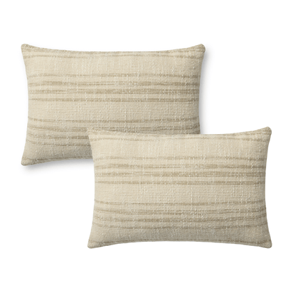 Throw Pillow Loloi - Bridgette Romanek - PBR0006 Beige / Natural - Pillow Set Loloi