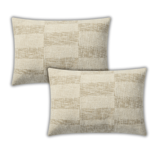 Throw Pillow Loloi - Bridgette Romanek - PBR0007 Beige / Natural - Pillow Set Loloi