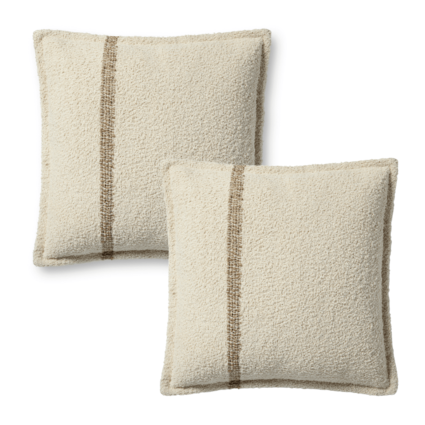 Throw Pillow Loloi - Bridgette Romanek - PBR0014 Natural / Tan - Pillow Set Loloi