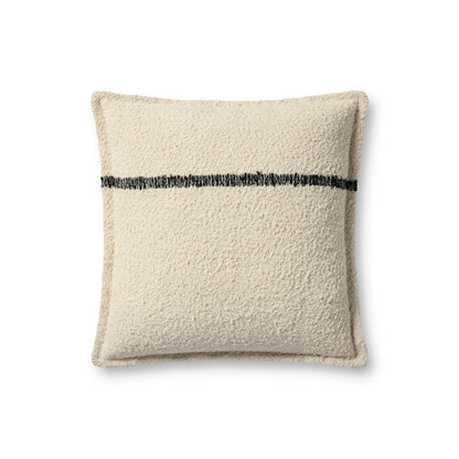 Throw Pillow Loloi - Bridgette Romanek - PBR0015 Natural / Charcoal - Pillow Set Loloi