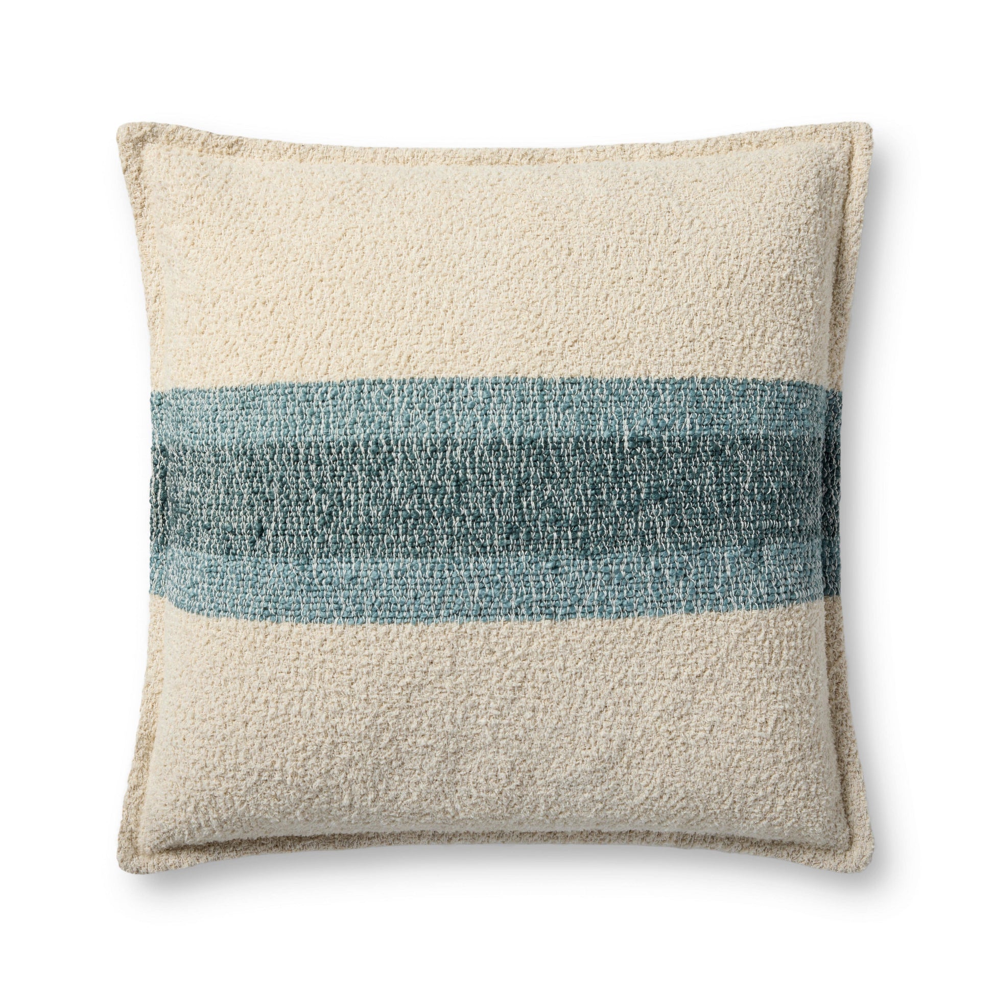 Throw Pillow Loloi - Bridgette Romanek - PBR0016 Natural / Blue - Pillow Set Loloi