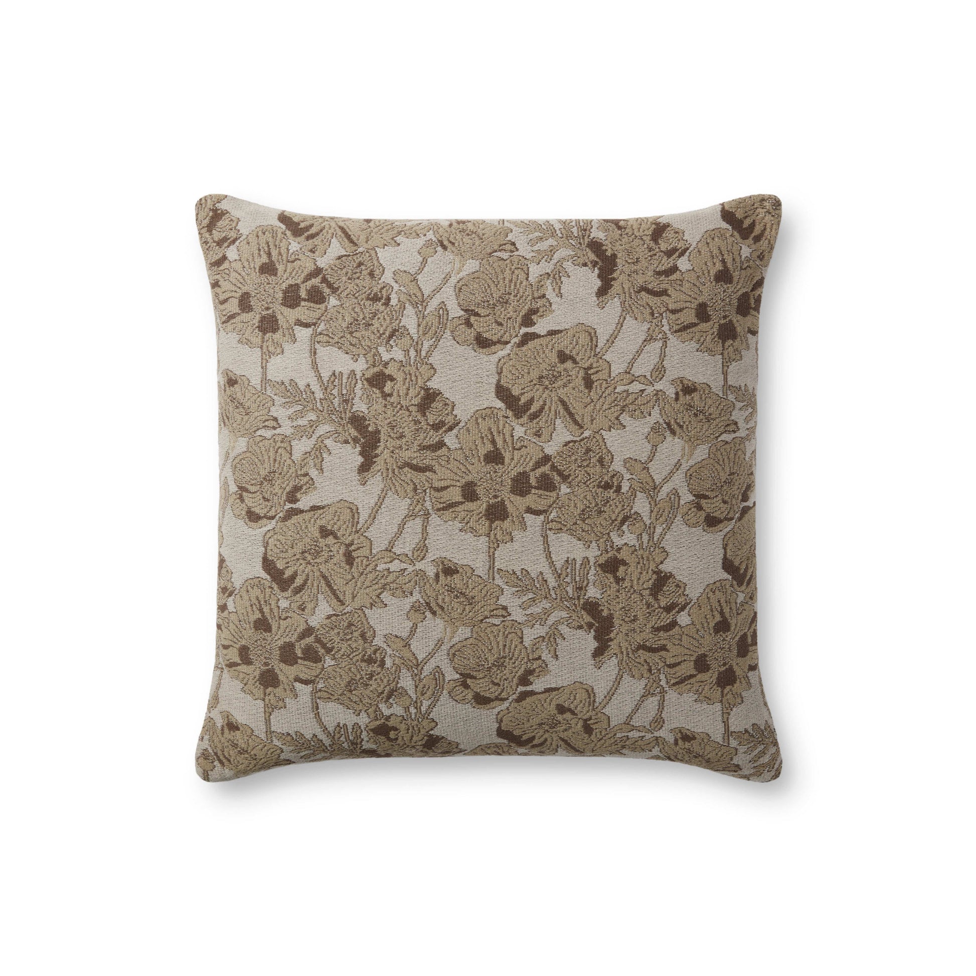 Throw Pillow Loloi - Chris Loves Julia - Matilda PCJ0008 Beige / Mocha - Pillow Set Loloi