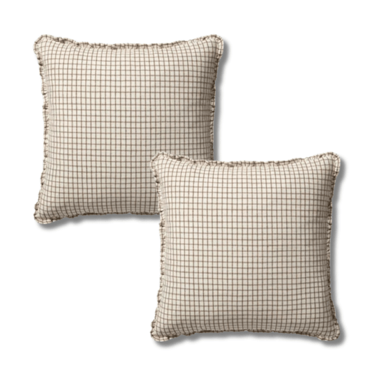 Throw Pillow Loloi - Chris Loves Julia - PCJ0012 Ivory / Earth - Pillow Set Loloi