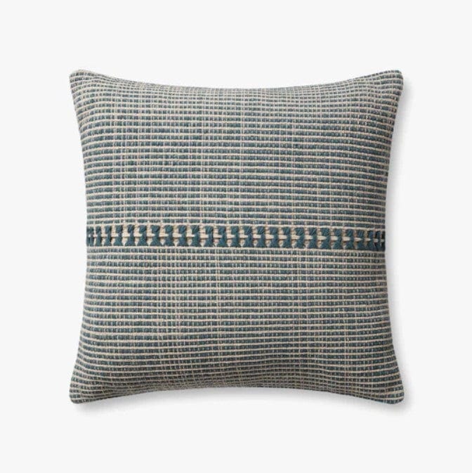 Throw Pillow Loloi - Chris Loves Julia - PCJ0018 Blue / Natural - Pillow Set Loloi