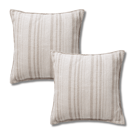 Throw Pillow Loloi - Chris Loves Julia - Sam PCJ0004 Ivory / Beige - Pillow Set Loloi