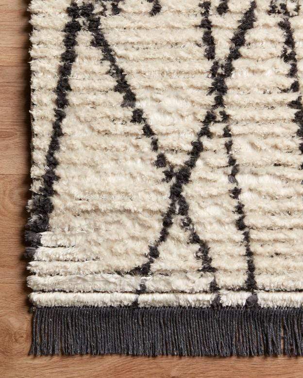 Area Rugs Loloi -  Alice Collection - ALI-01 CJ Cream / Charcoal - Area Rug Loloi