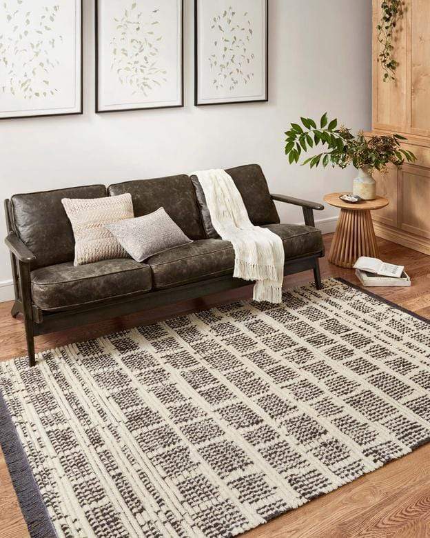 Area Rugs Loloi -  Alice Collection - ALI-02 CJ Cream / Charcoal - Area Rug Loloi