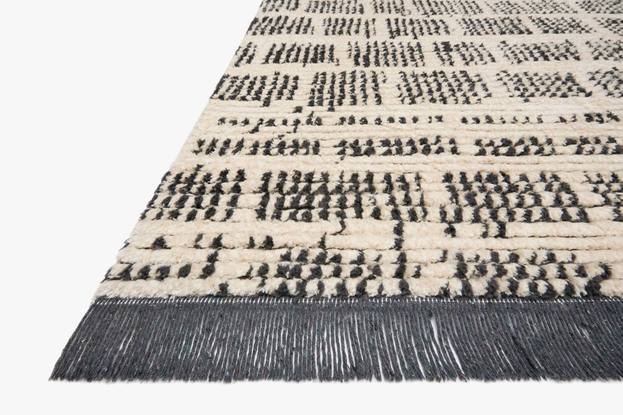 Area Rugs Loloi -  Alice Collection - ALI-02 CJ Cream / Charcoal - Area Rug Loloi