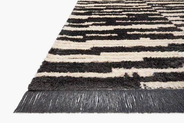 Area Rugs Loloi -  Alice Collection - ALI-03 CJ Cream / Charcoal - Area Rug Loloi