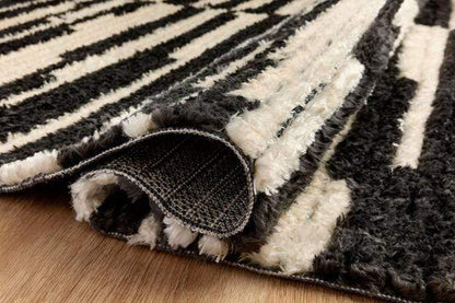 Area Rugs Loloi -  Alice Collection - ALI-03 CJ Cream / Charcoal - Area Rug Loloi