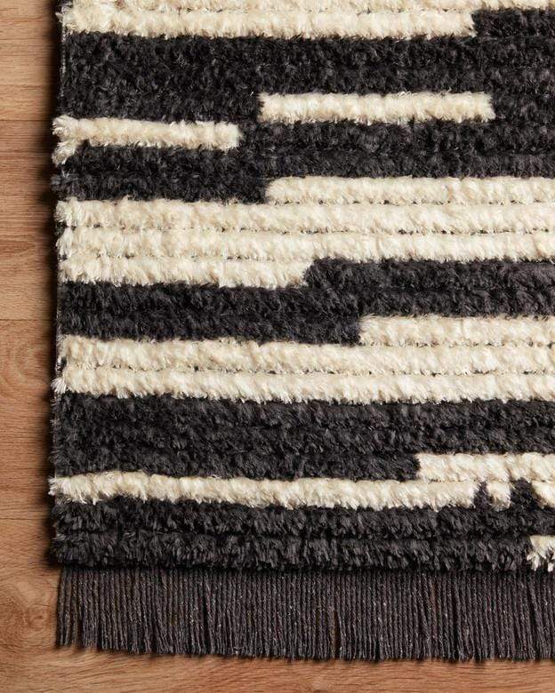 Area Rugs Loloi -  Alice Collection - ALI-03 CJ Cream / Charcoal - Area Rug Loloi