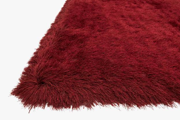 Area Rugs Loloi - The Allure Shag Collection - AQ-01 Garnet - Area Rug Loloi