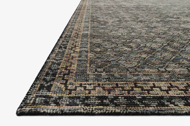 Area Rugs Loloi - The Amara Collection - AMM-01 Ink / Turquoise - Area Rug Loloi